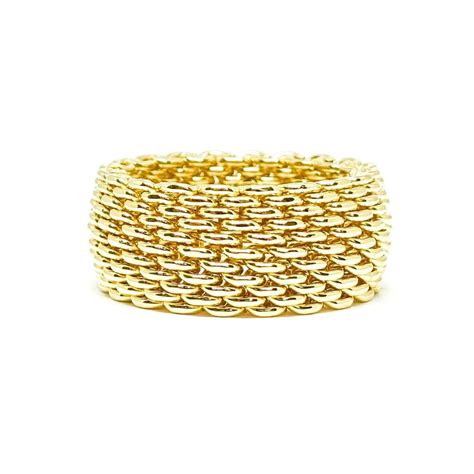 Tiffany And Co Gold Somerset Ring Oliver Jewellery