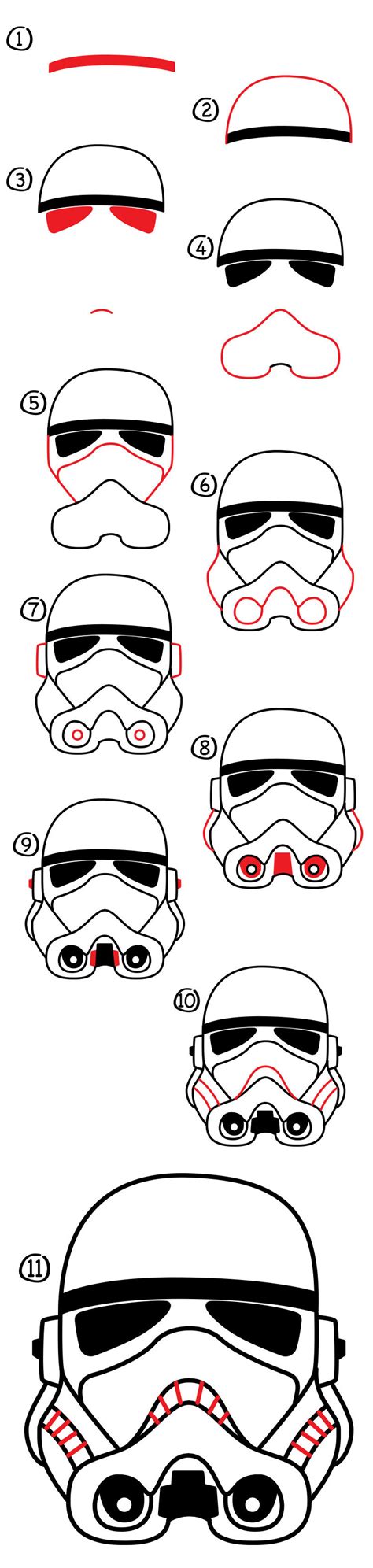 How To Draw A Clone Helmet