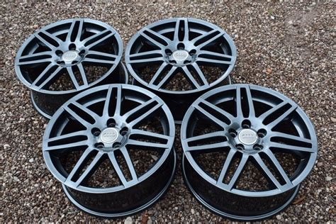 Genuine 18 Audi A3 8p Sline Alloy Wheels Refinished In Gloss Grey