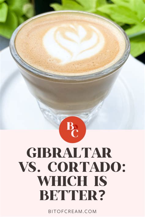 Coffee Comparison Gibraltar Vs Cortado Which Is Better Bit Of Cream