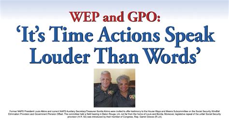 Wep And Gpo Its Time Actions Speak Louder Than Words