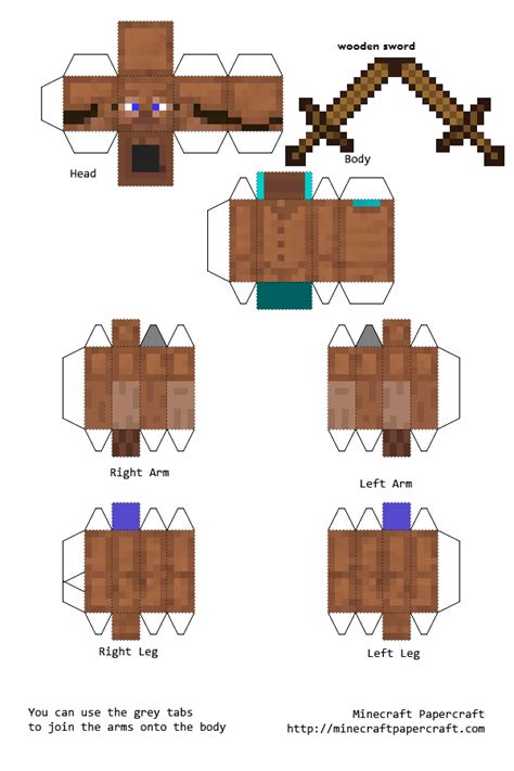 Papercraft Steve With All Armor Minecraft Party Minecraft Crafts