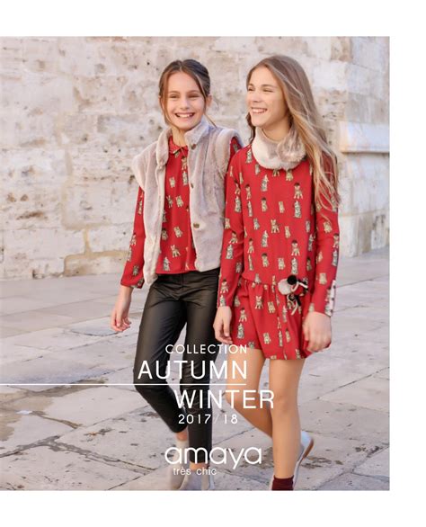 Flyer Amaya Très Chic Fall Winter 201718 By Amaya Fashion For Kids