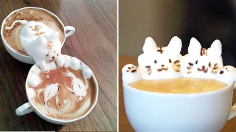 Creative Barista Designs Amazing 3d Latte Art Youtube