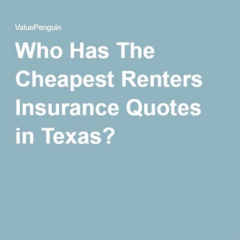 Who Has The Cheapest Renters Insurance Quotes in Texas ...