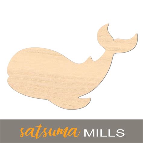 Whale Wood Cutout Etsy