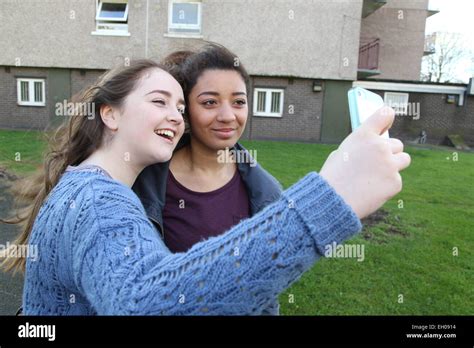 Teenager Girls Selfie Young Stock Photos & Teenager Girls ...