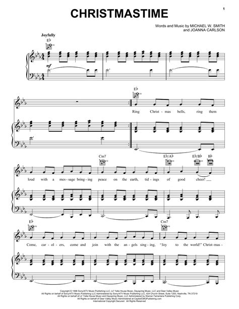 Michael W Smith Christmastime Sheet Music Notes Download Printable Pdf Score