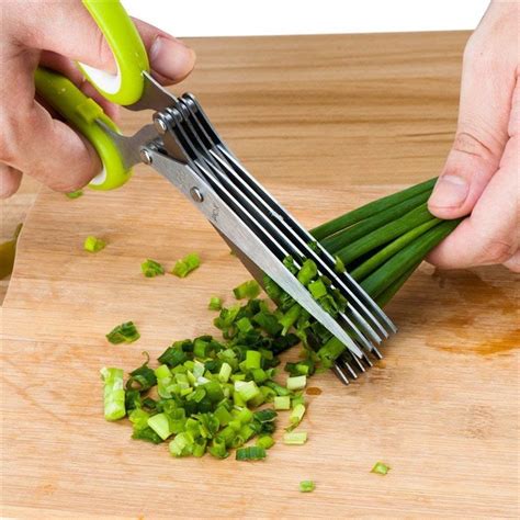 5 Layers Blade Herb Vegetable Scissors Multifunctional Kitchen Knives