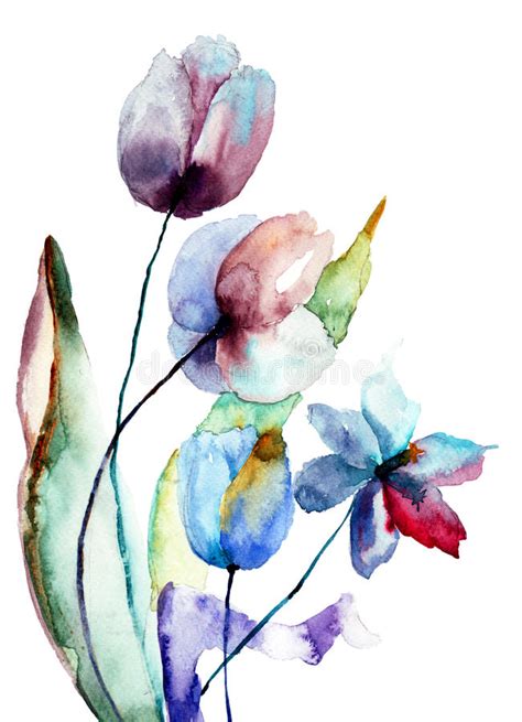 The most comprehensive image search on the web. Fiori stilizzati illustrazione di stock. Illustrazione di ...