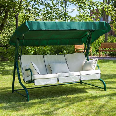 Swing Seat For 3 With Luxury Cushions Jardim