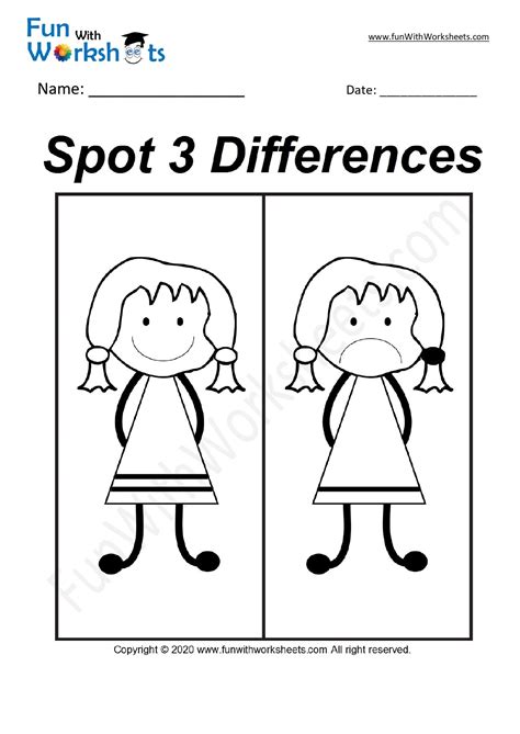 Spot The Difference Worksheet Free Printable Worksheets Creative