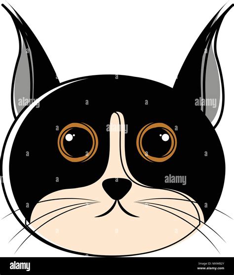 Cute Cat Avatar Sketch Stock Vector Image And Art Alamy
