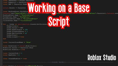 Roblox scripts subtitle roblox scripting 4 life. Working on a Base Script | Roblox Studio - YouTube