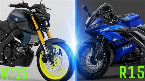 Yamaha R15 Vs Mt15 R15 Vs Mt15 Comparison Video Rich India Moto