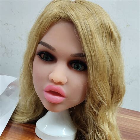 Ailijia Realistic Sex Doll Heads Big Lips Opened Mouth Silicone Love Doll Heads 3d Oral Sex Toys