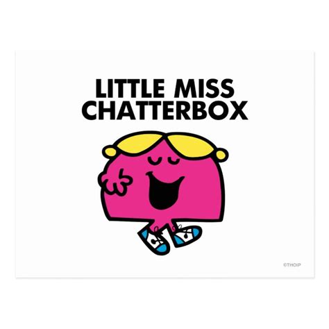 Chatting With Little Miss Chatterbox Postcard
