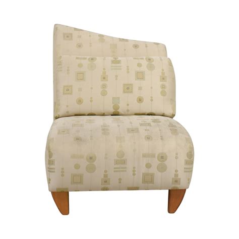 This accent chair posses a modern design with a sturdy base with floor protectors for enhanced stability. 90% OFF - Art Deco White and Gold Accent Chair / Chairs