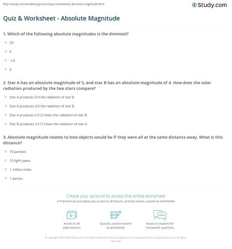 Https://techalive.net/worksheet/apparent And Absolute Magnitude Of Stars Worksheet Answers