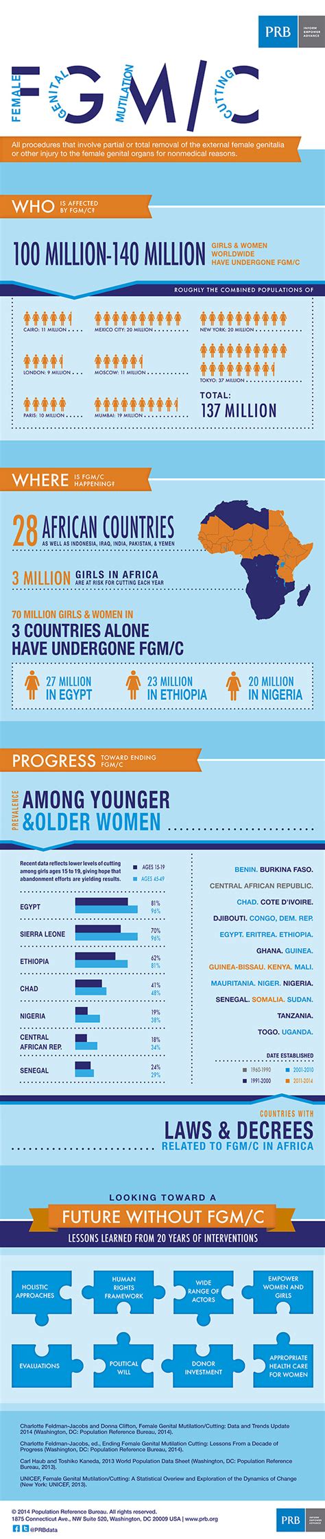 female genital mutilation cutting data and trends update 2014 infographic prb