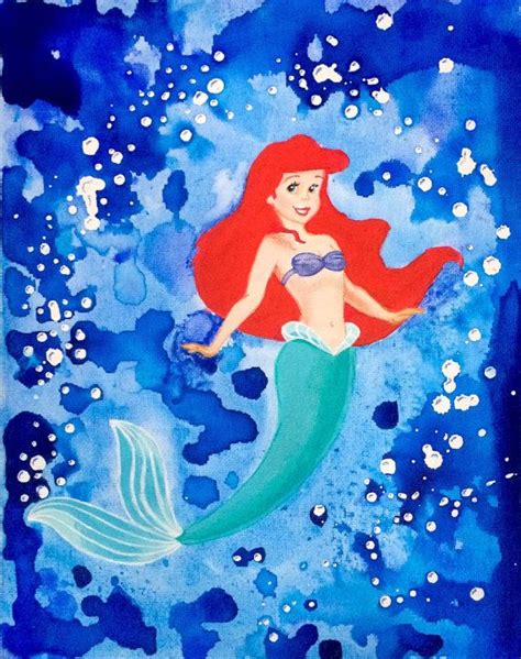 Ariel The Little Mermaid Disney Painting Disney Paintings Ariel