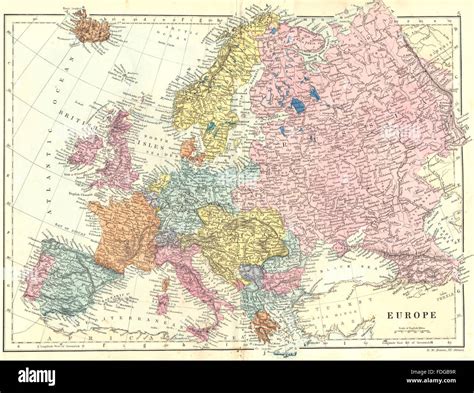 Europe 19th Century Map High Resolution Stock Photography And Images