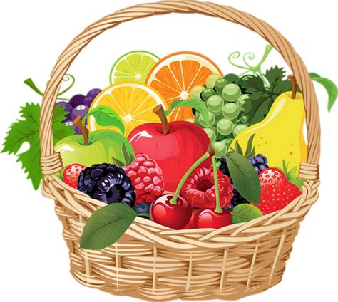 Chaque jour votre fruitier fait son marché sur le m.i.n. Panier de fruits variés : dessin