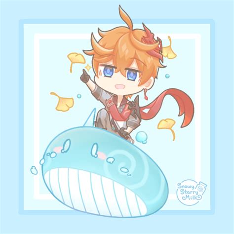 Childe Riding A Hydro Slime Just Because He Can D Rgenshinimpact