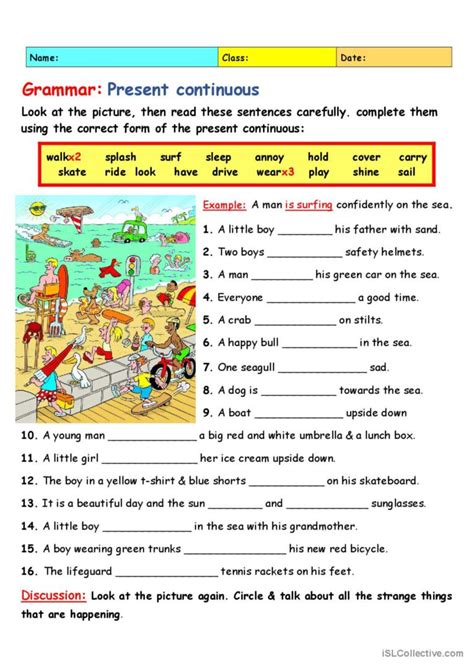 Grammar Present Continuous General English ESL Worksheets Pdf Doc