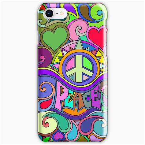 Colorful Trippy Hippy Art Iphone Case And Cover By Alondra Redbubble