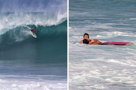 video shows daring rescue after pro surfer nearly drowns in hawaii s pipeline