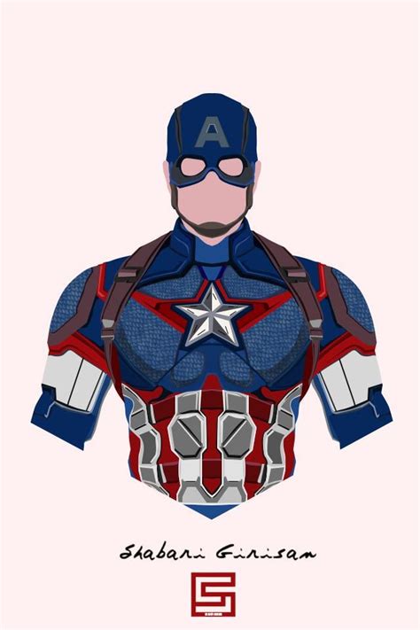 Captain America Vector Art Marvelstudios