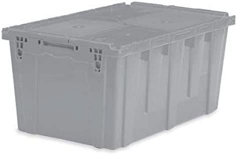 Extra Large Storage Tote With Lid 269 L X 17 W X 126 H Gray