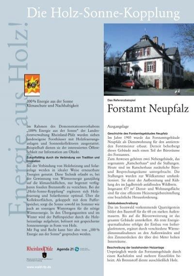 Forstamt Neupfalz Im Soonwald Landesforsten Rheinland Pfalz