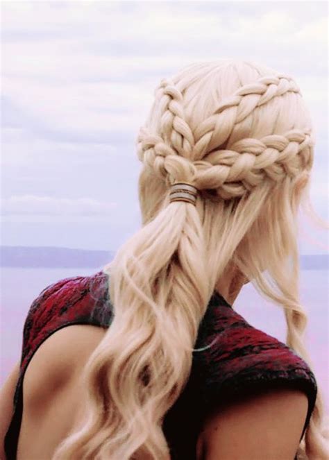 Sleek haircuts for long hair. Tumblr | Khaleesi hair, Daenerys hair, Medieval hairstyles