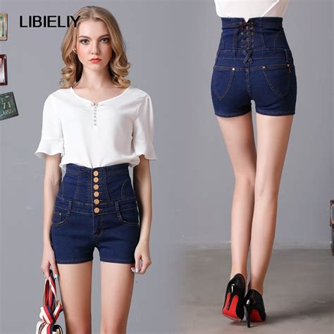 Nice Single Breasted Jean Women Short Skirts Sexy Stretch Slim Cotton