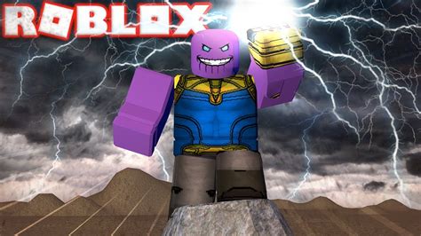 Becoming The Strongest Thanos In Roblox Youtube