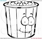 Popcorn Bucket Coloring Page Photos