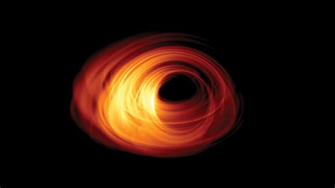 Simulated Image Of An Accreting Black Hole Eso