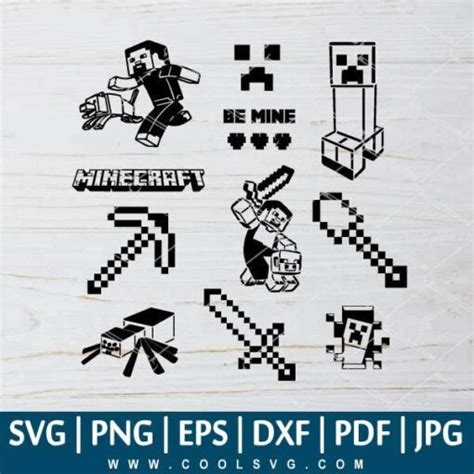 Minecraft SVG Files - Minecraft Bundle SVG - Minecraft Cricut