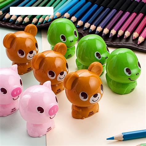 12 Pcslot Mini Cute Standard Pencil Sharpeners For Kids T