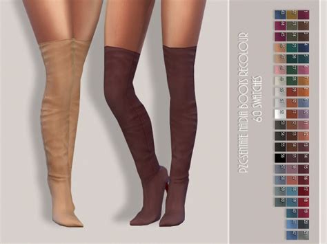 The Sims Resource Sentate Nadia Boots Recolored By Pinkzombiecupcakes