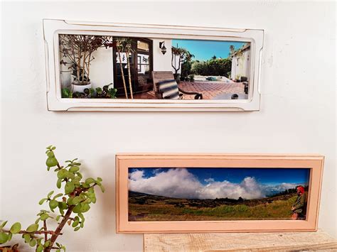 5x15 Panoramic Picture Frame In Vintage Color And Style Of Your Choice