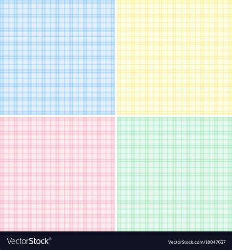 Four Background With Different Color Grids Vector Image