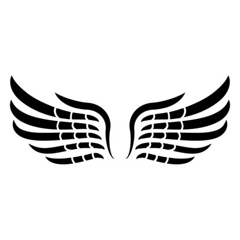 2 Open Wavy Wings 02 Transparent Png And Svg Vector File