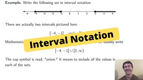 Interval Notation Youtube