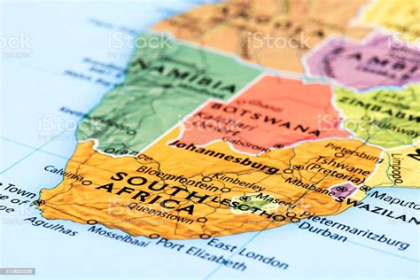 Map Of South Africa Republic Stock Photo Download Image