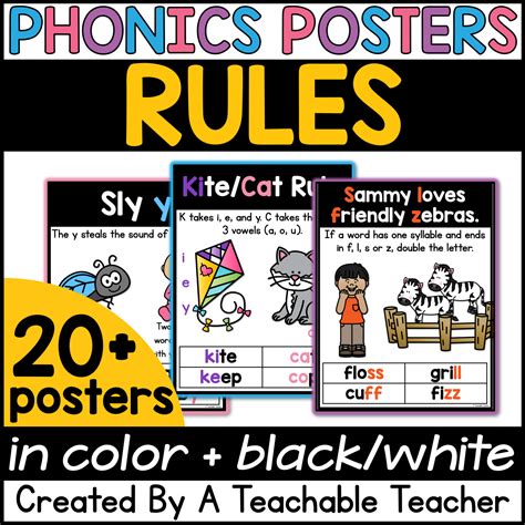 Phonics Rules Posters Phonics Rules Phonics Phonics Activities Images