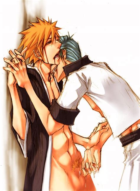 Rule 34 Bleach Gay Grimmjow Jaegerjaquez Handjob Ichigo Kurosaki Male