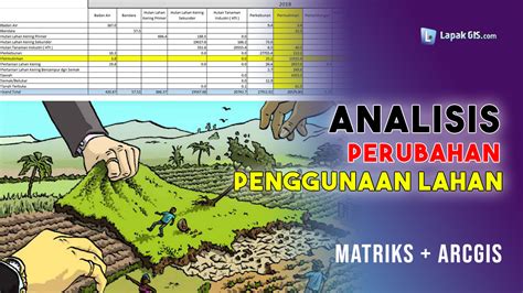 Hitung Perubahan Penggunaan Lahan Metode Matrik Arcgis Lapak Gis